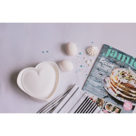 Form for baking and mousse desserts Konfinetta "Heart", silicone, 15.5 × 15.5 × 5.5 cm, white color-8