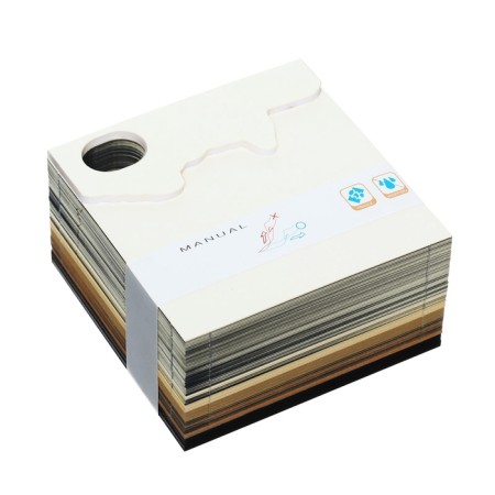 3D block for notes, in a box, a locking lock, 160 sheets, height-5cm, width-9cm-4