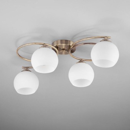 Alba chandelier, 4x40W E27, bronze color