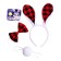 Carnival set "Hare", 3 objects: rim, butterfly, tail