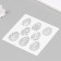 Plastic stencil "Eggs" 15x15 cm