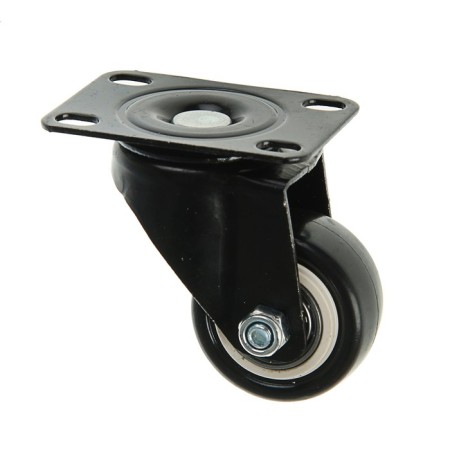 Furniture wheel, d = 40 mm, without brake, black