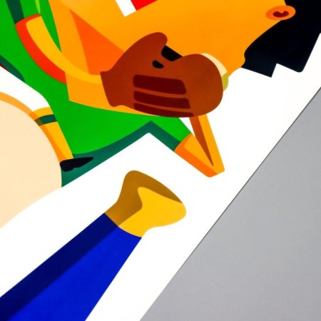 Sticker Plastic Interior Color "baseball players" 50x70 cm-2