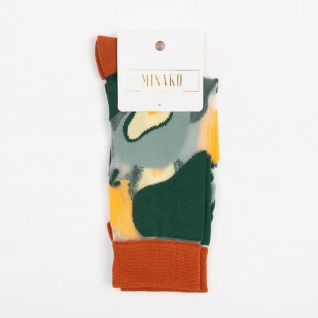 Women's socks minku "Avocado", size 36-39 (23-25 ​​cm)-3