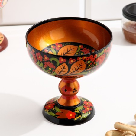 Конфетница, 14×14 см, хохлома-9