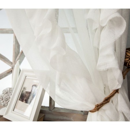 Set of curtains "Ivi", white-1