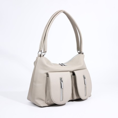 Bagon-tout on lightning, 3 outer pockets, light-gray color-2