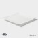 Porcelain dish for feeding Magistro "Blanche Square", D = 36.5 cm, white color
