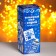 New Year's spray - hooky snowflakes, with stencils, white color, for the New Year