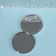 Folding mirror "waves", d = 7.5 cm, silver color