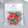 Decor for creativity plastic "Strawberry with white seeds" 2x2 cm