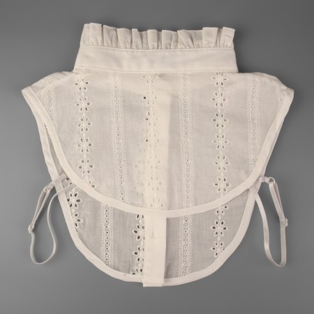 Collar false stand, openwork, neck diameter = 46 cm, 33 × 25.5 cm, ivory color-3