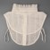 Collar false stand, openwork, neck diameter = 46 cm, 33 × 25.5 cm, ivory color