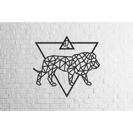 Wooden decor wall -mounted "lion", panel, puzzle Ewa Design