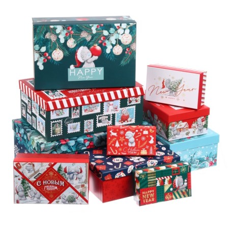 Set of boxes 10 in 1 "Happy New Year", me to you-13