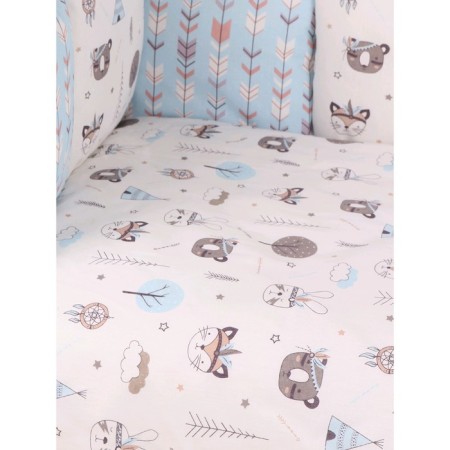 Set in a crib, 15 items, prints Indians, calico-1