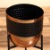 Kashpo on the stand "SLIMO" metal (set 2 pcs), diameter 24 and 19 cm