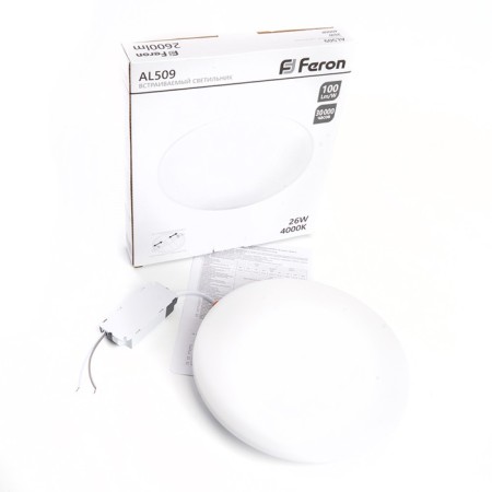 The built -in LED LED Feron AL509, IP20, LED, 26 W, 225x225x20 mm, white color-1