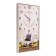 Carty clock is wall-mounted, interior "lavender", 57 x 35 x 4 cm, silent