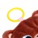 Suspension with a “Bear” teething, rustles, rattles, brown