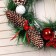 New Year's Wreath D-30 cm "Shishechki with balls"