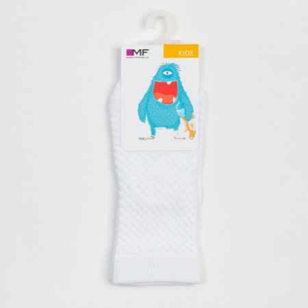 Children's socks, white color, size 12 (19-20)-3