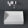 ABBER STEIN AS2623 sink, invoice, 600x350x120 mm, artificial stone, white