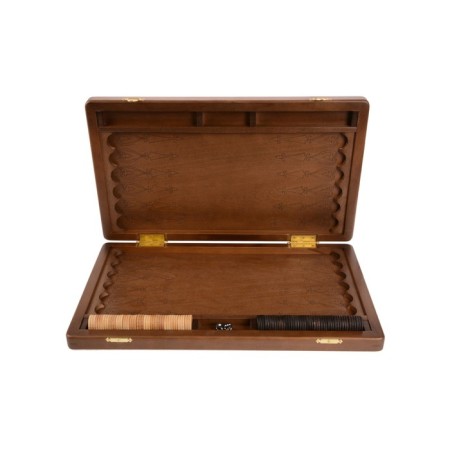 Wooden backgammon large, carved, board game "George the Victorious", Bee, 50 x 59 cm-2