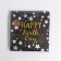 Paper napkins “Happy birthday”, 33x33 cm, set 20 pcs., Black color