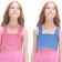TOP for girls, height 140 cm, pink color
