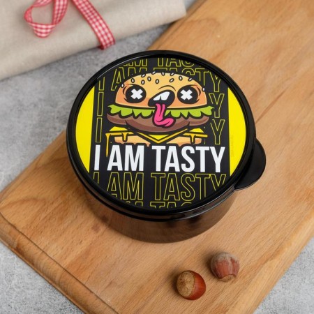 Lunch box round I am Tasty, 500 ml