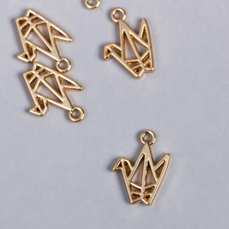 Decor for creativity Metal "Pigor Origami" gold 1.1x1.5 cm