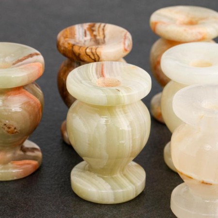 Set of church candlesticks, 6 pcs, 3 × 4.5 cm, onyx-1