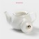 Teapot porcelain harness “Milky Way”, 900 ml, white color in specking