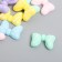 Decor for creativity plastic "bow in peas" set of 10 pcs mix 1.5x2.2 cm