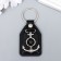 Keychain to the leatherette, metal "anchor" 6.8x4 cm