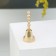 Valdai bell "vertebra No. 2", polished, with a long handle, d = 35 mm