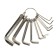 A set of keys to IMBUS SPARTA, 1.5–10 mm, 10 pcs, nickel, on the ring