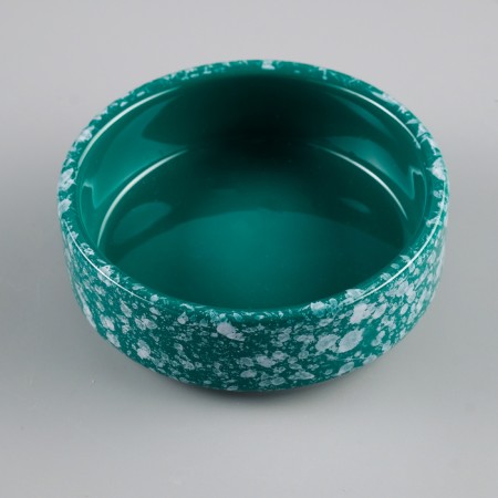 Ceramic bowl for rodents "spray" 100 ml 8.5 x 3 cm green-1