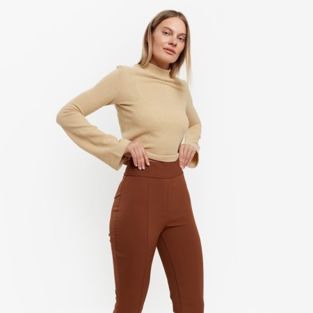 Women's pants, chocolate color, size 42-3