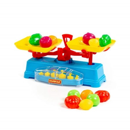 Game set "Shop", Libra and set of products, 12 items