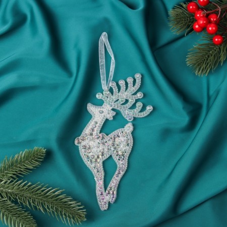 Jewelry "Air Deer" 17x7 cm, transparent overflow