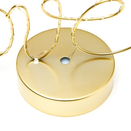 Nightlight "Love" LED from batteries 3haa gold 9.5x23x17.5 cm Risalux-5