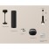A set of suspended lamp with additional backlight Ambrella Light, Techno, XP11020010, GU5.3, color black sand
