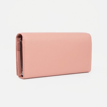 Women's wallet on magnets, pink color-1