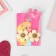 Clips children's "chosen" flower smile, color beige-brown