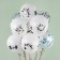 Latex ball 12 “Buba and friends”, pastel, white, 4 tbsp., Set 25 pcs., Mix