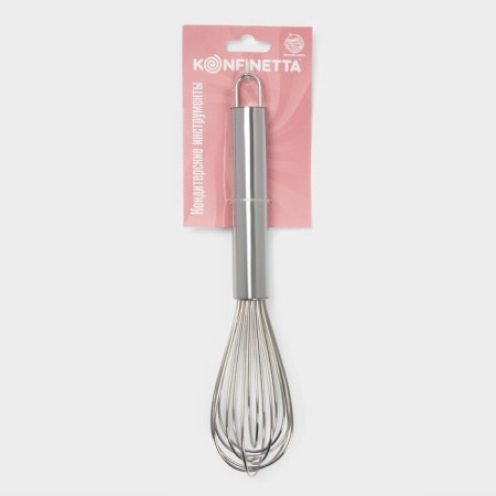 Whisk for whipping with thick strings Konfinetta, 27 cm, silver color-3