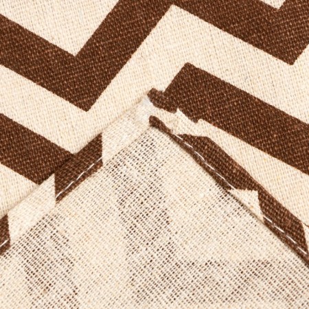 Baby Dolyana 145x145cm, zigzag ts. Brown, 100%PE, matting 200 g/m-2