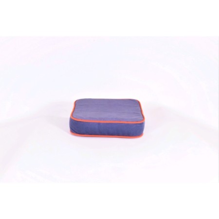 Mobile pillow-bundle, size 40 × 40 cm, blueberry/orange, velor-1